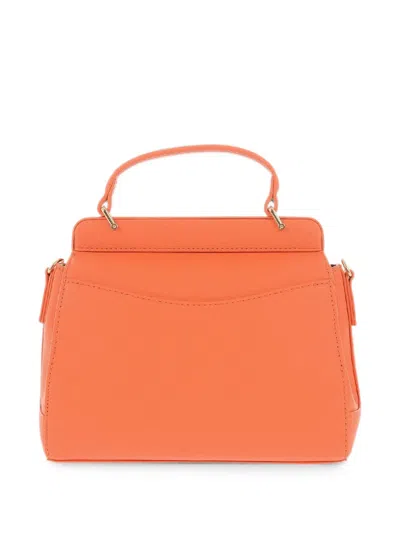 Moschino Logo-plaque Tote Bag In Orange