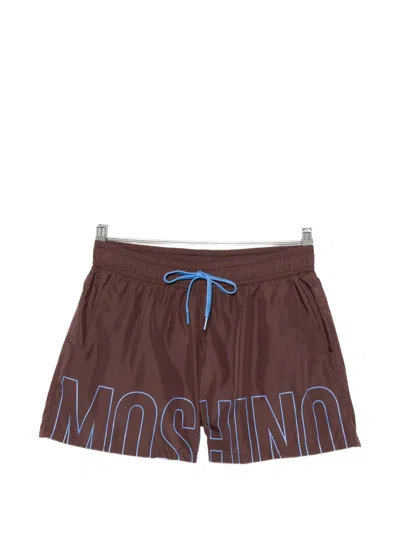 Moschino Beach Shorts Side Pockets Back Pocket In Multi