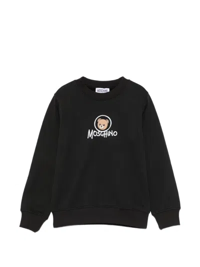 Moschino Kids' Logo-print Sweatshirt In Black