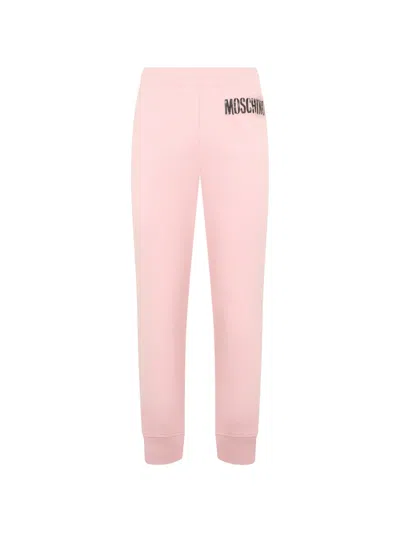 Moschino Logo-print Track Pants In Pink