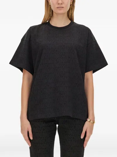 Moschino Logo-print T-shirt In Black