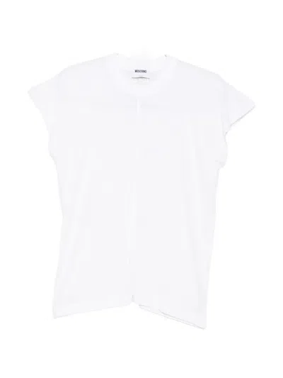 Moschino Logo-tag T-shirt In White