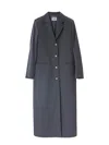 Moschino Long Coat In Black
