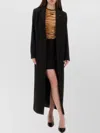 Moschino Long Tailored Coat In Black