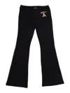 Moschino Kids Leggings With Logo Print In Black