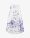 Moschino Long Poplin Skirt Olivia In Multi