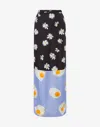Moschino 'silk Skirt Patchwork' Wrap Design Floral Egg In Multi