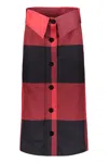 Moschino Check Print Midi Skirt