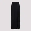 Moschino High-waisted Black Maxi Skirt With Pleated Design In Black