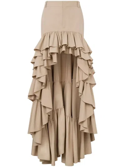 MOSCHINO MOSCHINO LONG SKIRT WITH RUFFLES
