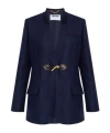 Moschino Long Sleeve Blazer In Blue