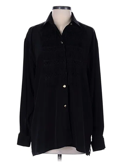 Pre-owned Moschino Long Sleeve Blouse In Black