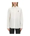 Moschino Cotton Shirt With Long Sleeves And Regular Fit In White