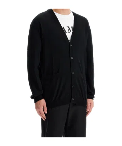 Moschino Long Sleeve Cardigan In Black