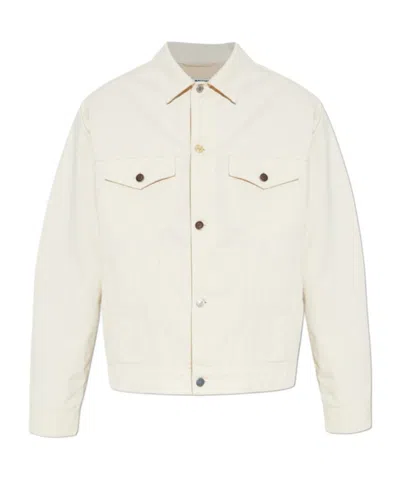 MOSCHINO BUTTON-FASTENING FLAP-POCKET JACKET