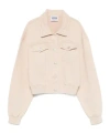 Moschino Long Sleeve Casual Jacket In Neutral