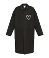 Moschino Couture Wool Blend Diagonal Coat In Black