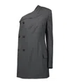 Moschino Asymmetric-sleeve Blazer In Gray