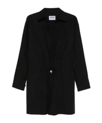 Moschino Long Sleeve Dress In Black