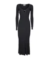 Moschino Long Sleeve Dress In Black