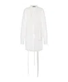 Moschino Embroidered Long-sleeved Shirt In White