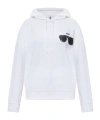 Moschino Long Sleeve Hooded Sweatshirt In White