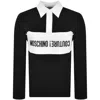 Moschino Upsidedown Logo Polo Shirt In Black