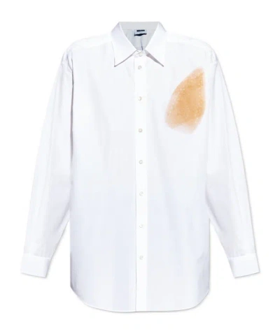 Moschino Long Sleeve Shirt In White