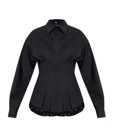Moschino Long Sleeve Shirt In Black