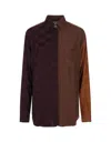 Moschino Silk Blend Shirt In Brown