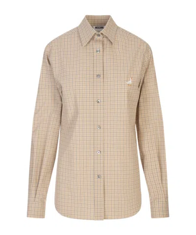 Moschino Long Sleeve Shirt In Neutral