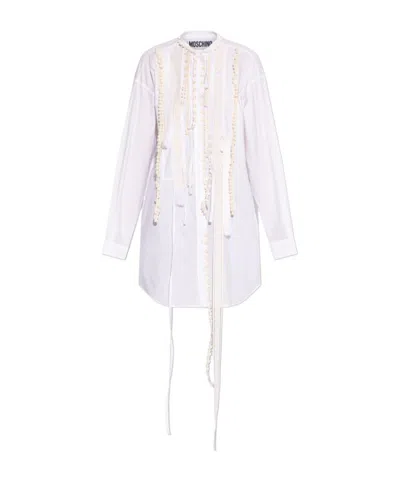 Moschino Long Sleeve Shirt In White