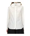 Moschino Couture Cotton Poplin Jacquard Shirt In White