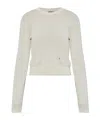 Moschino Logo-detail Wool Sweater In White