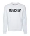 Moschino Cotton T-shirt With Logo Print In White