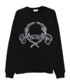 Moschino Sweatshirt With Laurel Crown Logo Embroidery In Black