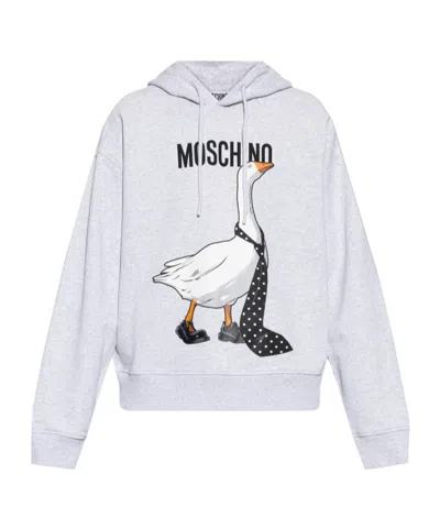 Moschino Long Sleeve Sweatshirt In Gray