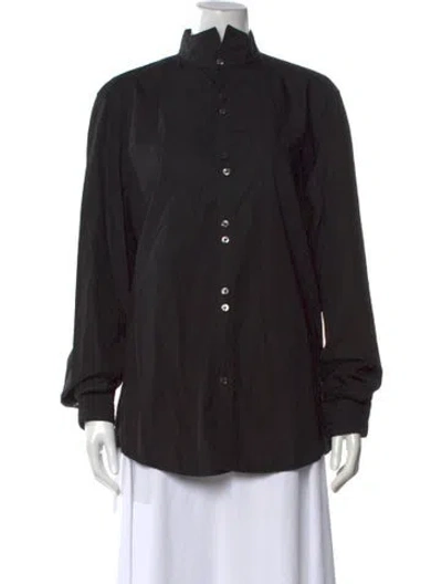 Pre-owned Moschino Long Sleeve Top In Black