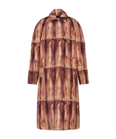 MOSCHINO ABSTRACT PRINTED COAT