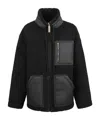 Moschino Zipped Laced Jacket In Black