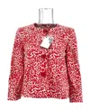 Moschino Long-sleeved Casual Jacket In Red