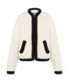 Moschino Short Jacket In Superfine Lambswool In White