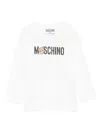 Moschino Long-sleeved Cotton T-shirt  In Neutral
