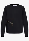 Moschino Cotton Sweatshirt In Black