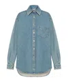 Moschino Denim Shirt In Blue