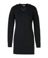 Moschino Long-sleeved Dress In Black