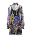 Moschino Long Sleeved Dress In Multicolor