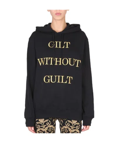 MOSCHINO LONG-SLEEVED HOODED SWEATER