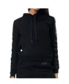 Moschino Long-sleeved Hooded Sweater In Black