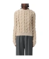 Moschino Wool Blend Sweater In Nude